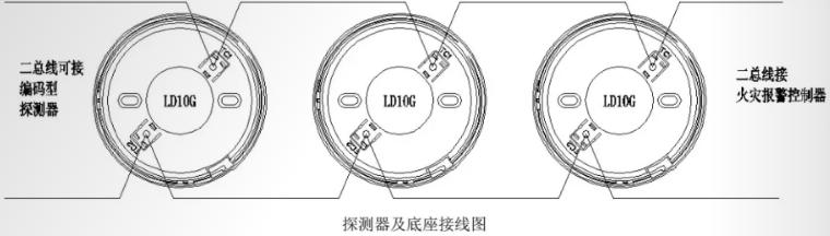 JTY-GM-LD3000G點型光電感煙火災(zāi)探測器接線圖